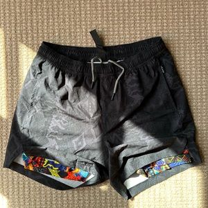 Mens 5" Gym Running Shorts for Men 2 in 1 Quick Dry Workout Athletic Shorts
